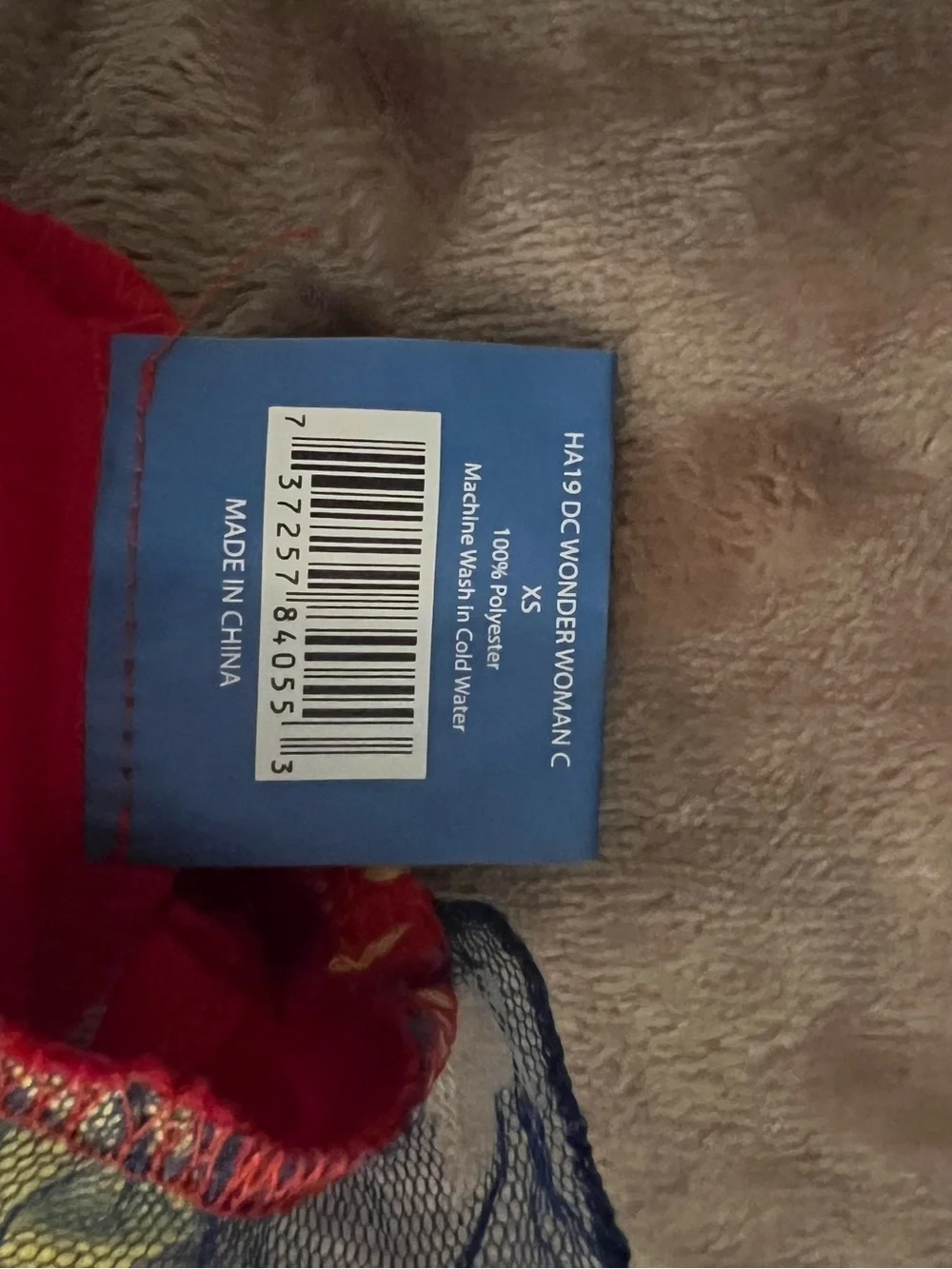 XS Wonder Woman Dog Costume